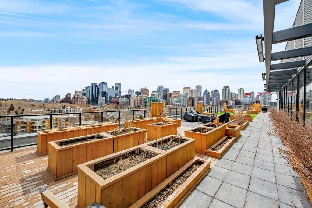 Ferienwohnung Chic 1Br Kensington Unit W/Parking YYC Exterior foto